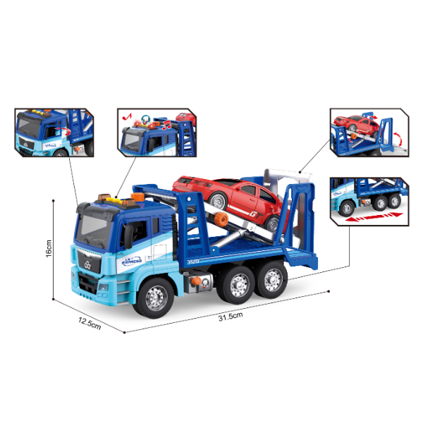 1:10 Camion cu macara cu fricțiune (lumini /sunete) [4]