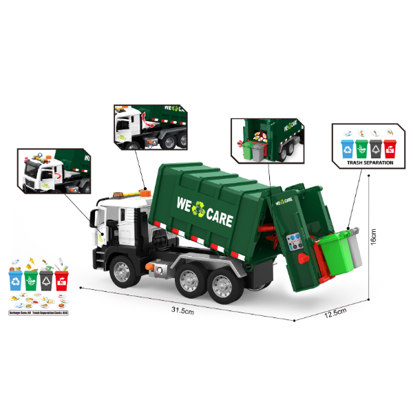 1:10 Camion de gunoi cu inerție (lumină / sunet) [4]