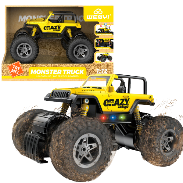 1:12 Monster Truck cu inerție (lumină/sunet) [1]