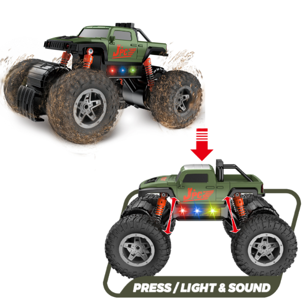 1:12 Monster Truck cu inerție (lumină/sunet) [8]
