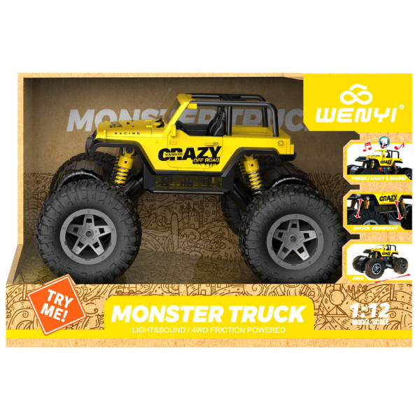 1:12 Monster Truck cu inerție (lumină/sunet) [5]