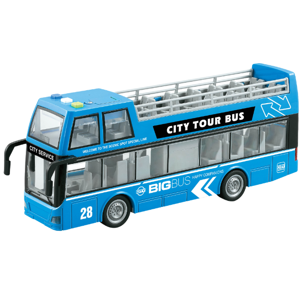 1:16 Autobuz inerțial cu etaj deschis (lumină/sunet) [4]