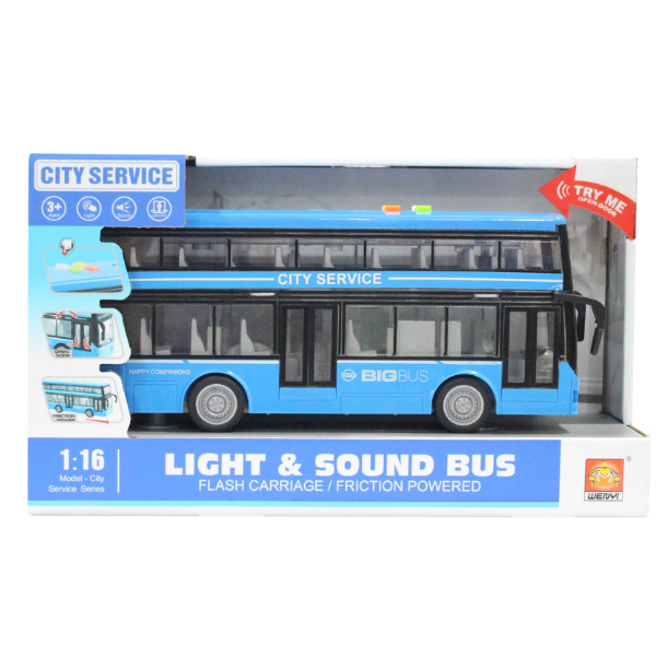 1:16 Autobuz inerțial cu etaj (lumină/sunet) [3]