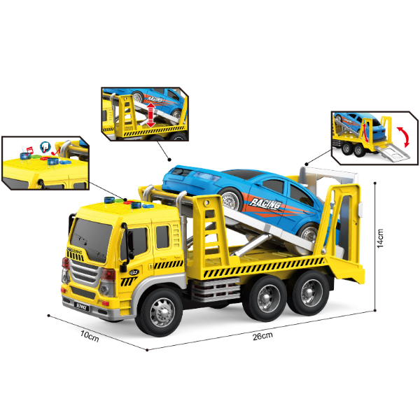 1:16 Transportor auto cu mașină (lumini /sunete) [3]