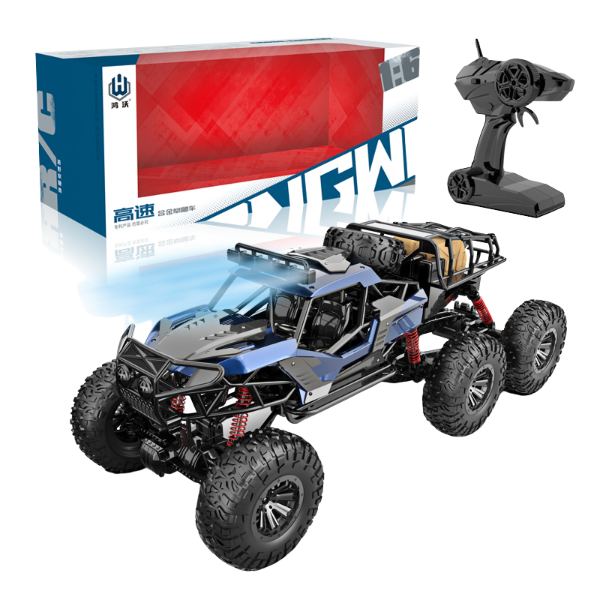 1:6 Mașină Radio-Control: cu funcția lumină, 2.4G, USB, baterie și 6 roți (3 culori) [1]