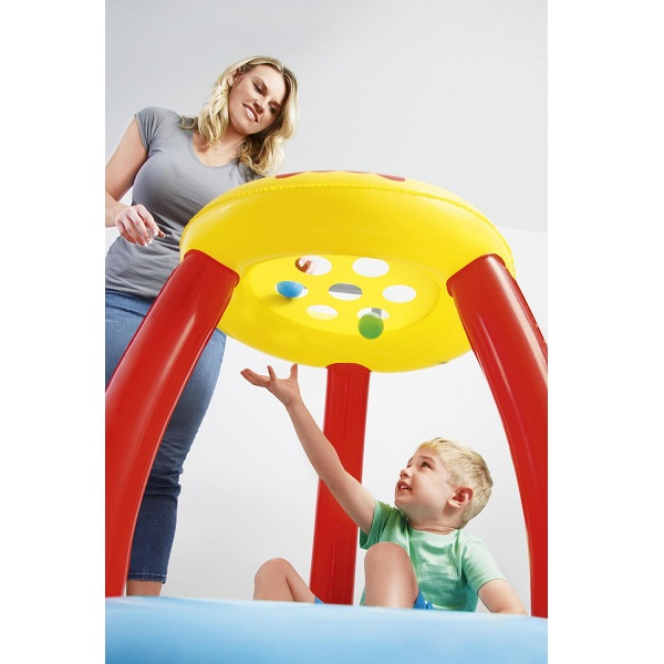 Bestway Centru de joc 89x89x84cm ANIMĂLUȚE Fisher Price cu mingiuțe (15b), 2+ [4]