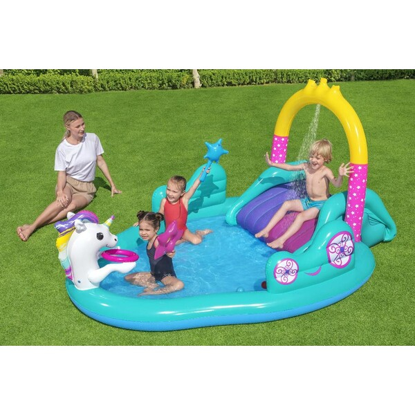 Bestway Centrul de joc gonflabil Unicorn, 274х198х137cm, 220L, 2+ [2]
