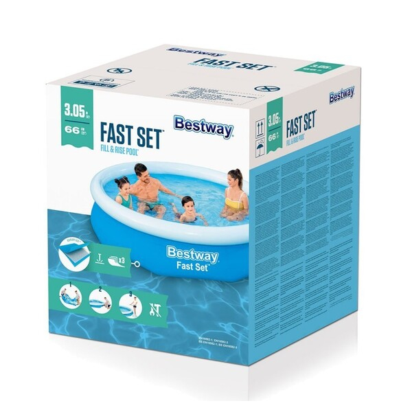 Bestway Piscină gonflabilă Fast Set 305х66 cm, 3800 L [3]