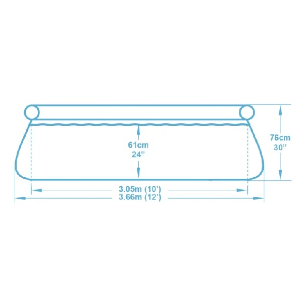Bestway Piscină gonflabilă Fast Set 366х76 cm, 5377L [4]