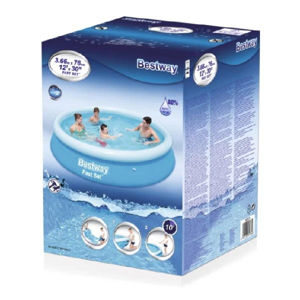 Bestway Piscină gonflabilă Fast Set 366х76 cm, 5377L [3]