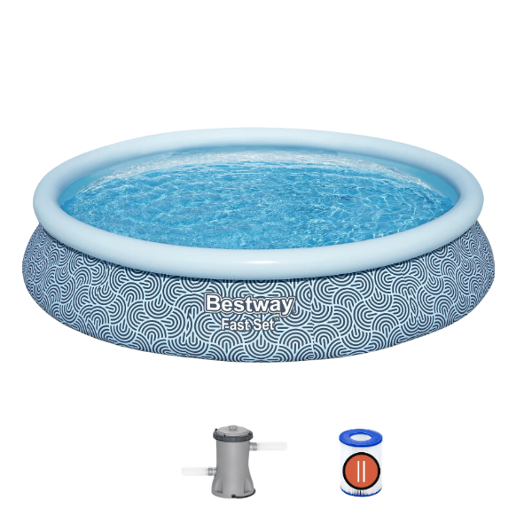 Bestway Piscină gonflabilă Fast Set cu pompă de filtrare, 396х84 cm, 7340 L [3]