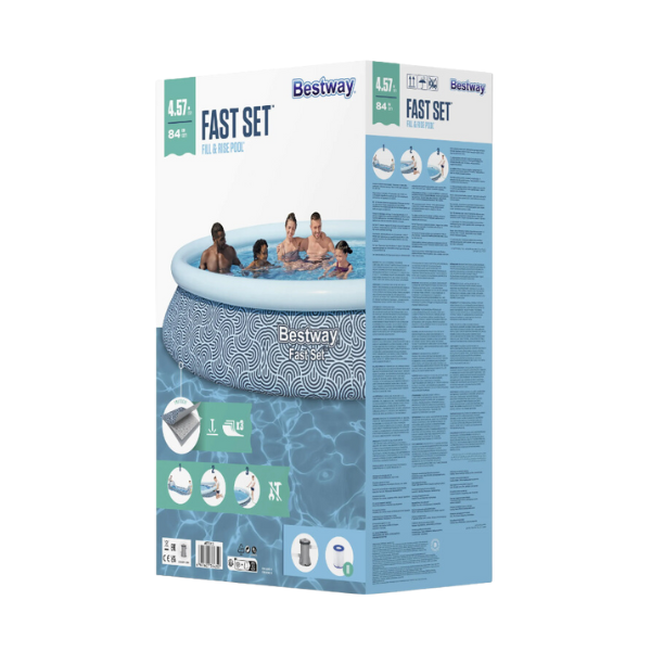 Bestway Piscină gonflabilă Fast Set cu pompă de filtrare, 396х84 cm, 7340 L [7]