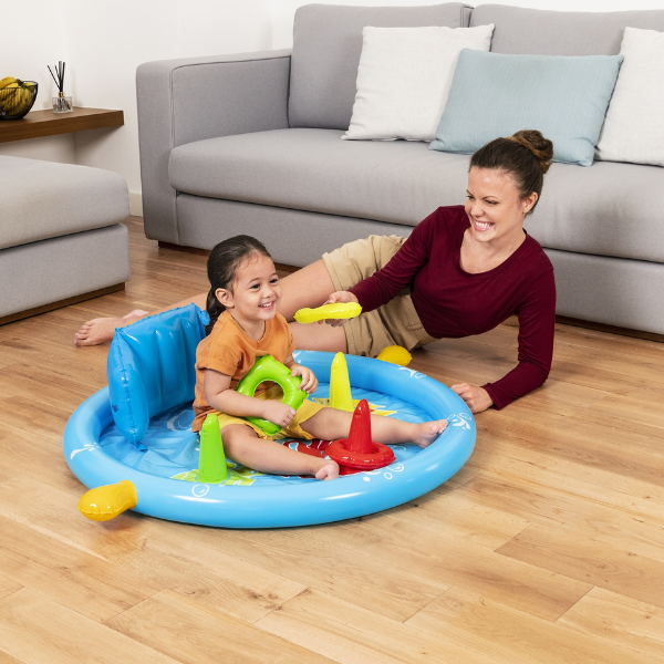 Bestway Piscină gonflabilă pentru copii cu baldachin "Scoica de mare" 115x89x76 cm, 45 L, de la 6 luni [13]