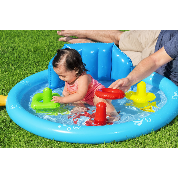 Bestway Piscină gonflabilă pentru copii cu baldachin "Scoica de mare" 115x89x76 cm, 45 L, de la 6 luni [19]