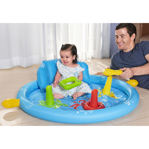 Bestway Piscină gonflabilă pentru copii cu baldachin "Scoica de mare" 115x89x76 cm, 45 L, de la 6 luni [28]