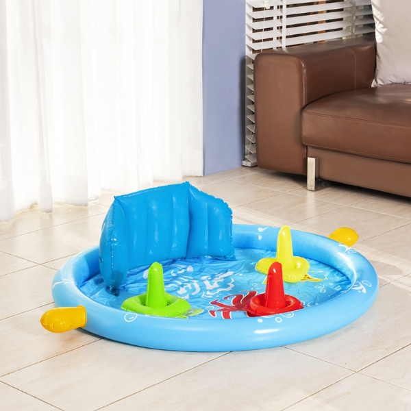 Bestway Piscină gonflabilă pentru copii cu baldachin "Scoica de mare" 115x89x76 cm, 45 L, de la 6 luni [36]