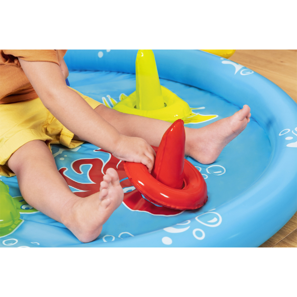 Bestway Piscină gonflabilă pentru copii cu baldachin "Scoica de mare" 115x89x76 cm, 45 L, de la 6 luni [16]