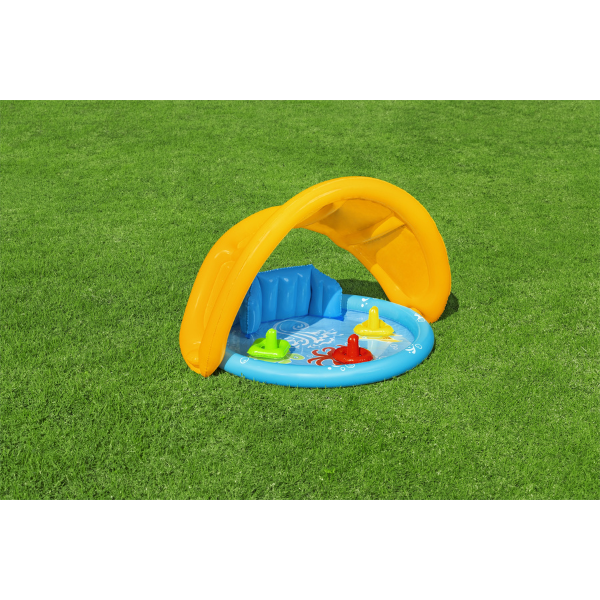 Bestway Piscină gonflabilă pentru copii cu baldachin "Scoica de mare" 115x89x76 cm, 45 L, de la 6 luni [39]