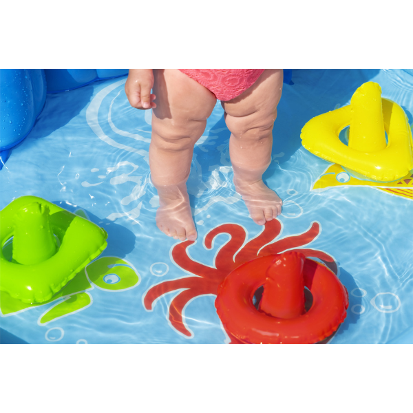 Bestway Piscină gonflabilă pentru copii cu baldachin "Scoica de mare" 115x89x76 cm, 45 L, de la 6 luni [41]