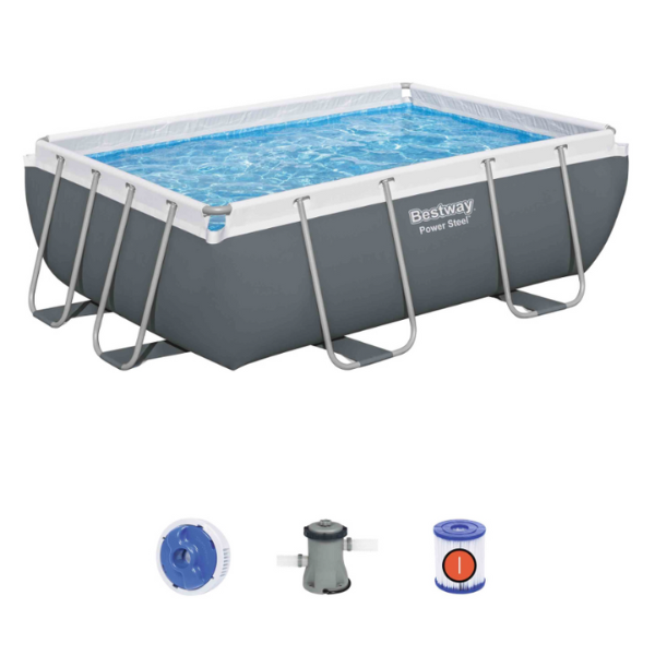 Bestway Piscină Power Steel 282x196x84cm, 3662L, carcas metal [7]