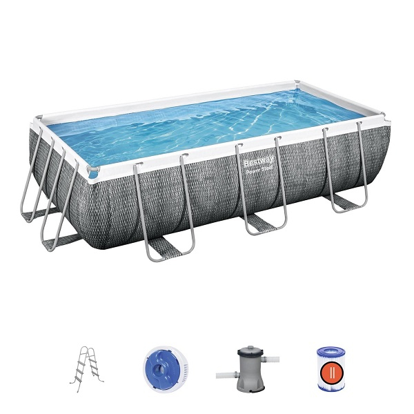 Bestway Piscină Power Steel 404x201x100cm, 6478L, carcas metal [14]