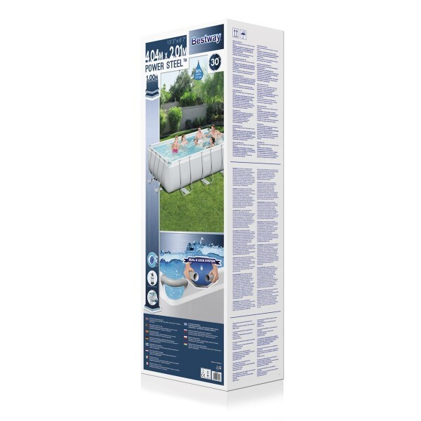 Bestway Piscină Power Steel 404x201x100cm, 6478L, carcas metal [17]