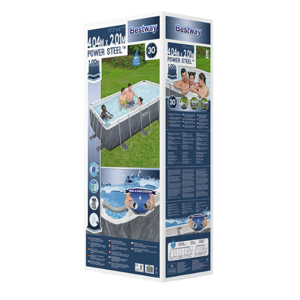 Bestway Piscină Power Steel 404x201x100cm, 6478L, carcas metal [8]