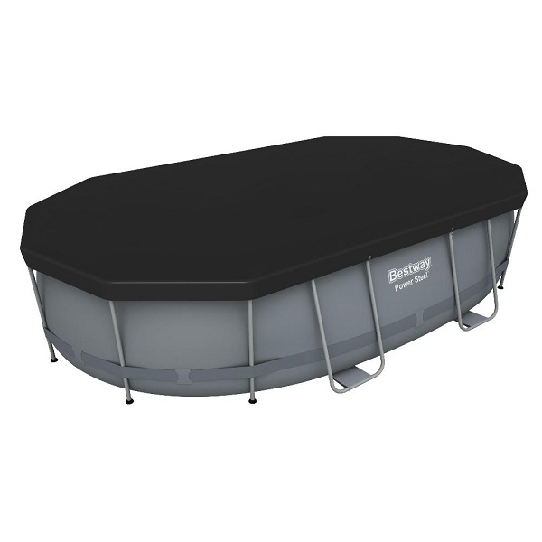 Bestway Piscină Power Steel Oval 488x305x107cm, 10949L, carcas metal [3]
