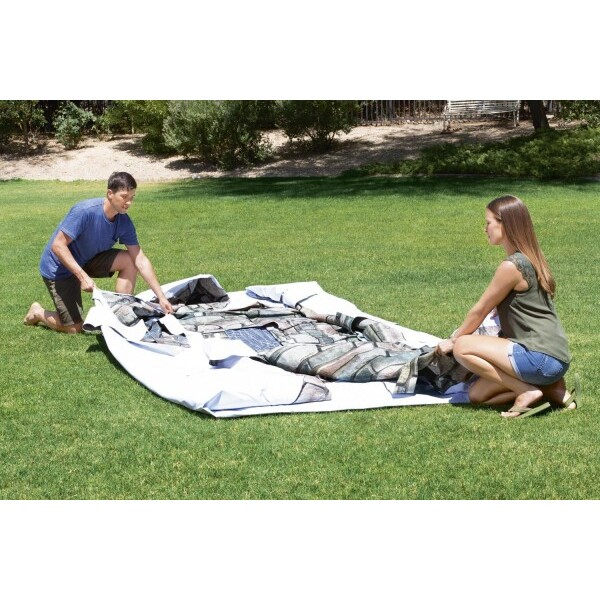 Bestway Piscină Power Steel Oval 610х366х122cm, 20241L, carcas metal [16]