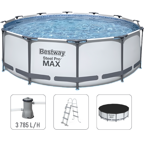 Bestway Piscină STEEL PRO MAX 427х122 cm, 15232 L, cadru metalic [13]