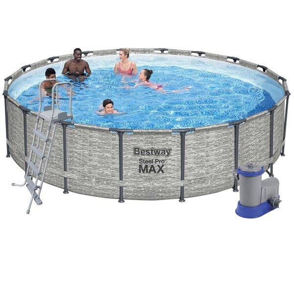 Bestway Piscină STEEL PRO MAX 549х122 cm, 23062 L, cadru metalic, cu pompă de filtrare [4]