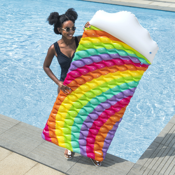 Bestway Saltea gonflabilă „Curcubeu”, 76x161x25 cm [8]