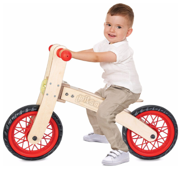 Bicicletă de echilibru din lemn pentru copii "Free Style" [4]