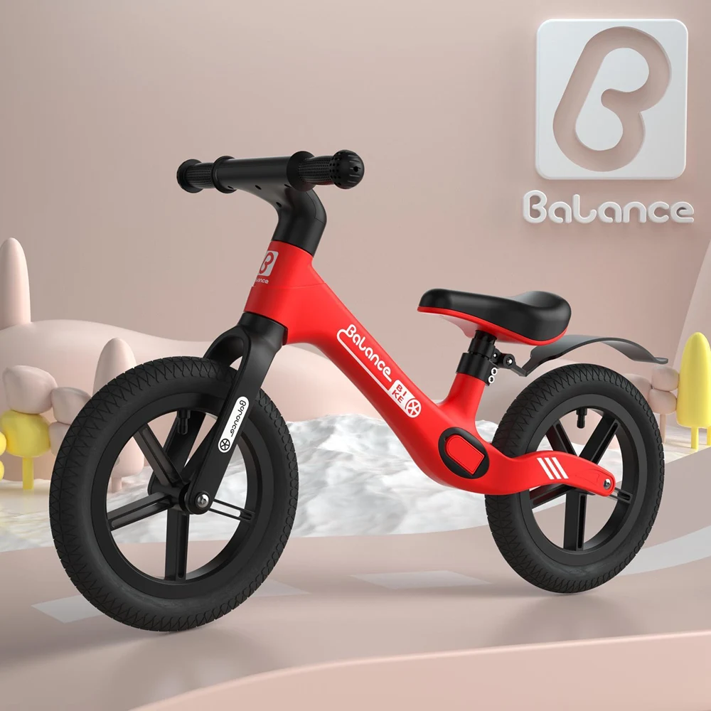 Bicicletă fără pedale pentru copii, 12', roșie (13605) [2]