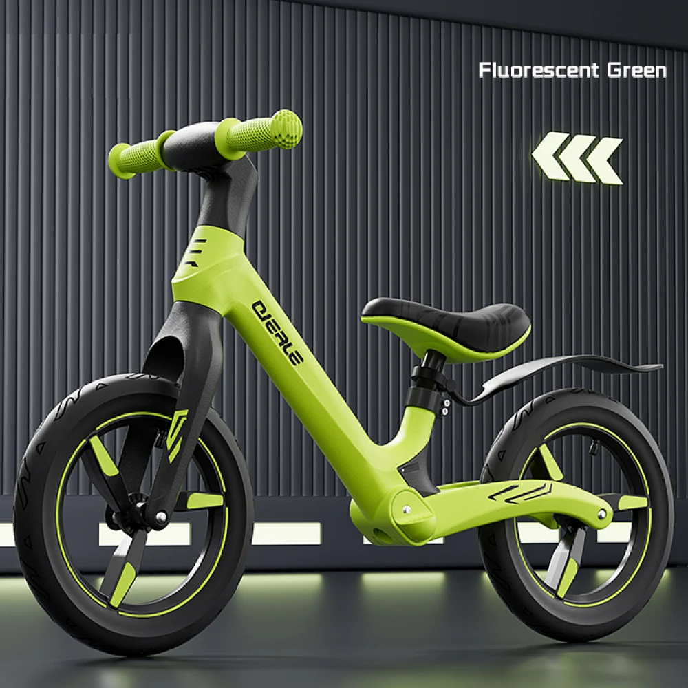 Bicicletă fără pedale pentru copii, 12' verde (81639) [2]