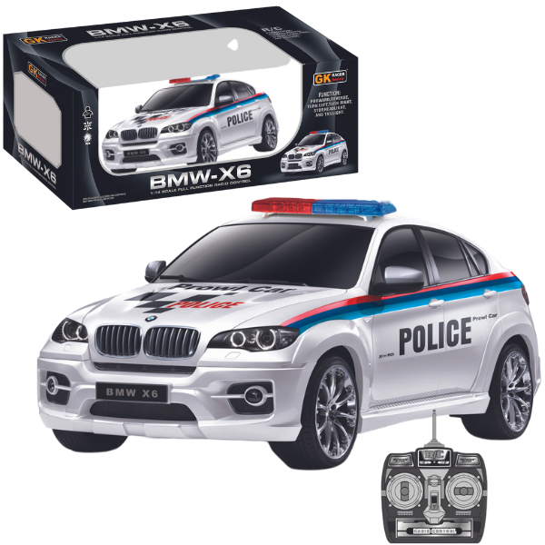 BMW X6, 1:14 mașină de poliție cu telecomandă și baterie de 6V [6]