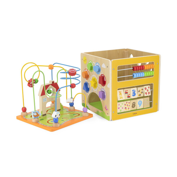 Cub Montessori din lemn 5 în 1 [2]