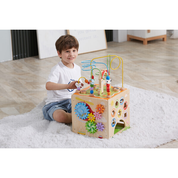 Cub Montessori din lemn 5 în 1 [8]