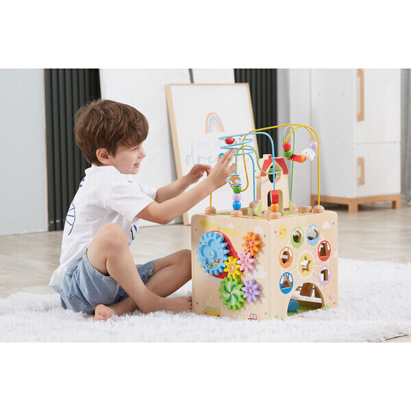 Cub Montessori din lemn 5 în 1 [9]