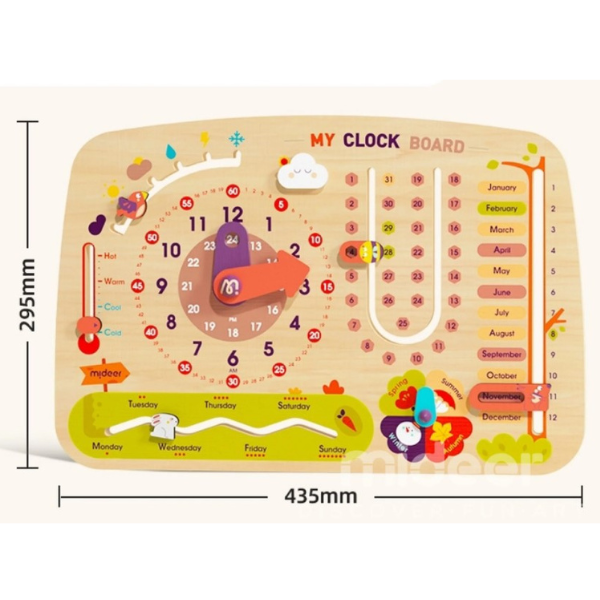 Busyboard  8 în 1 „Calendar cu ceas” [20]
