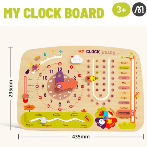 Busyboard  8 în 1 „Calendar cu ceas” [8]