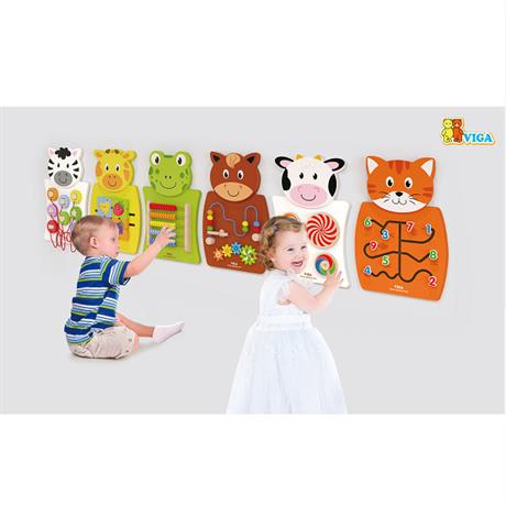 Busyboard  (de perete) "Văcuța și cercuri care se rotesc" [2]