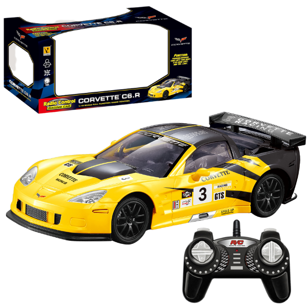 CORVETTE RACING C6R 1:18 cu telecomandă și baterie de 4.8V [3]