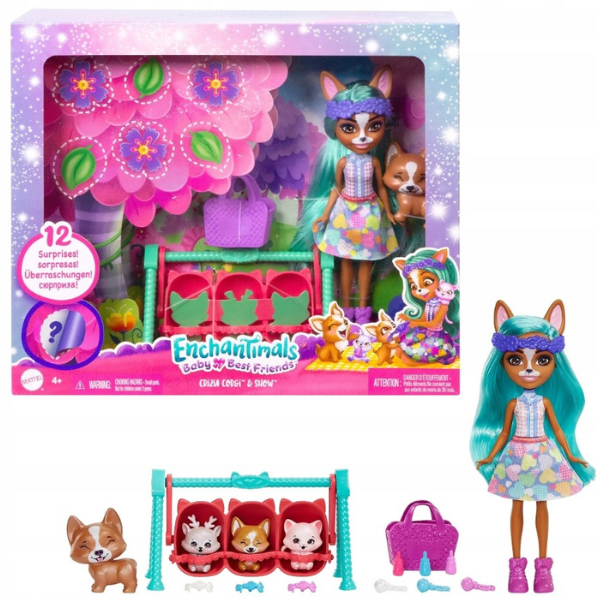 Enchantimals colecția Prietenii bebeluși "Corgi Krizia și Shuo" [8]
