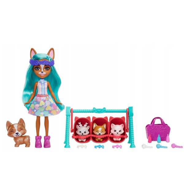 Enchantimals colecția Prietenii bebeluși "Corgi Krizia și Shuo" [17]