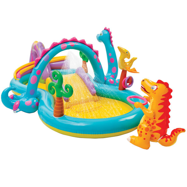 INTEX Centrul de joacă gonflabil “Dinoland” 302x229x112 cm, 290 L, până la 81 kg, 2+ [1]