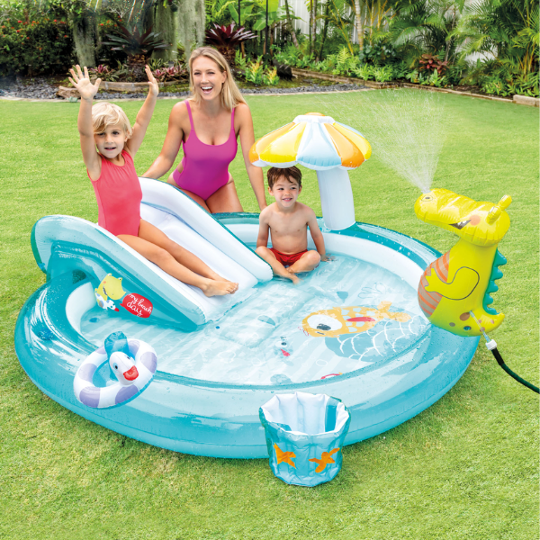 INTEX Centrul de joacă gonflabil “Micul Dino" 191x152x58 cm, 143 L, până la 54 kg, 2+ [2]