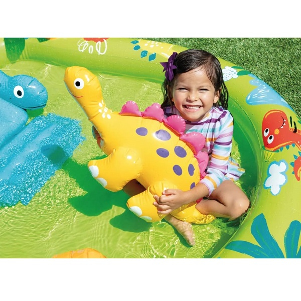 INTEX Centrul de joacă gonflabil “Micul Dino" 191x152x58 cm, 143 L, până la 54 kg, 2+ [7]