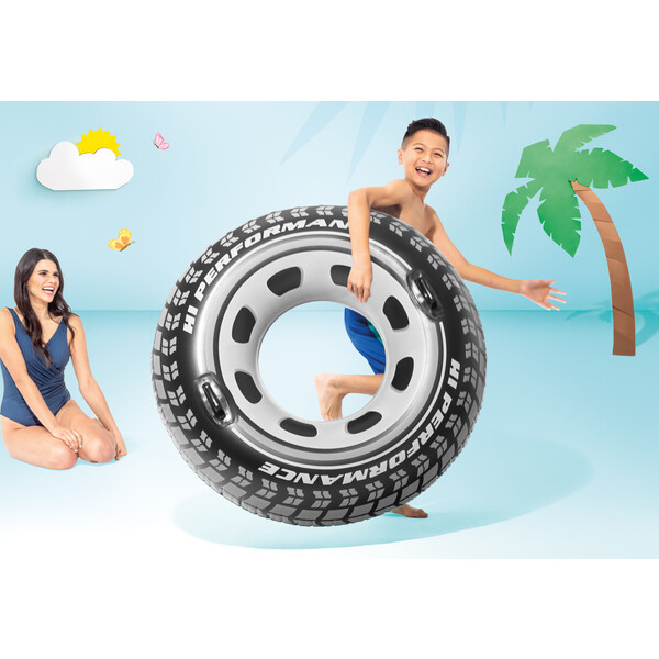 INTEX Cerc gonflabil “Anvelopă” D 114 cm cu mânere, până la 100kg, 9+ [6]