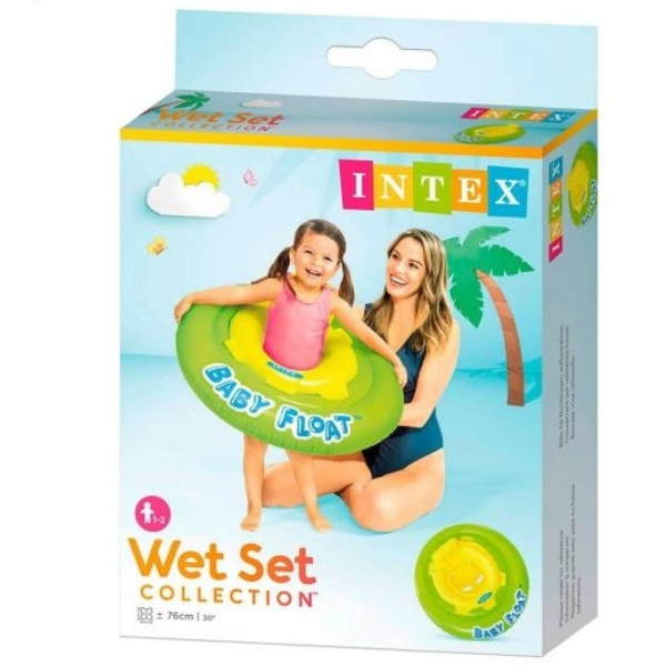 INTEX Cerc gonflabil cu decupaje pentru picioare D 76 cm, până la 15kg, 1-2 ani [3]